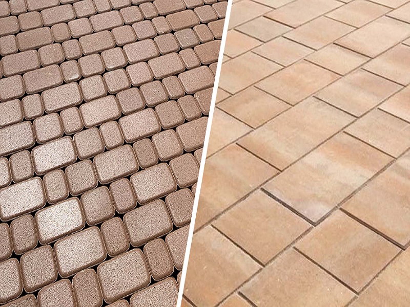 Сравнение брусчатки и тротуарной плитки часто вызывает путаницу из-за сходства материалов